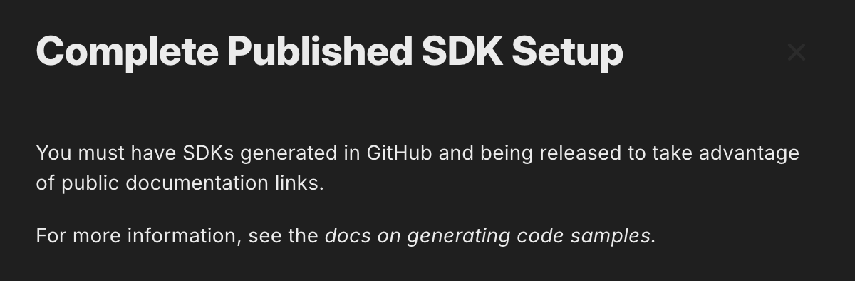 Automatic code sample URLs not available.